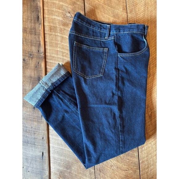 J. Galt Women’s Dark Wash Denim Jeans Size M | Mid Rise Straight Leg Blue Jeans - Picture 6 of 9